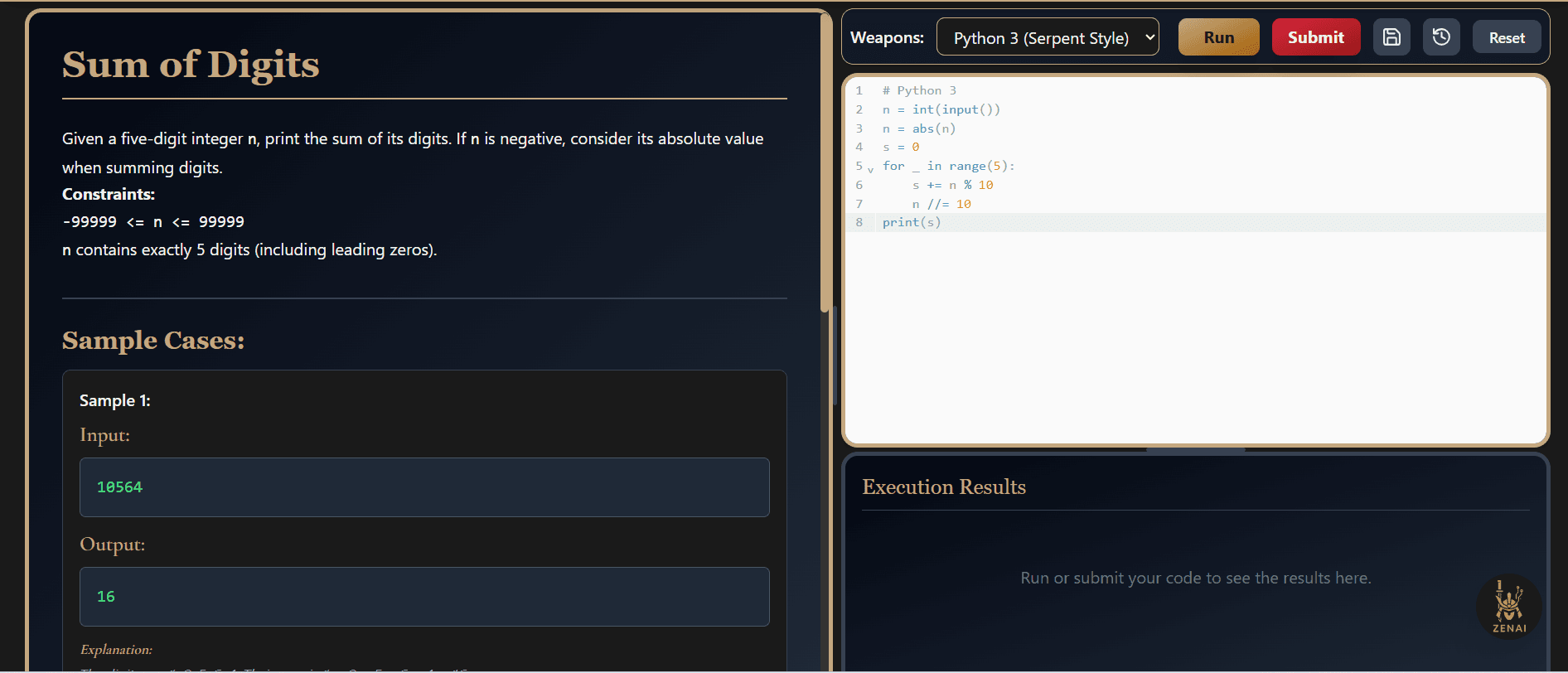 AI Interview Coding Challenge View